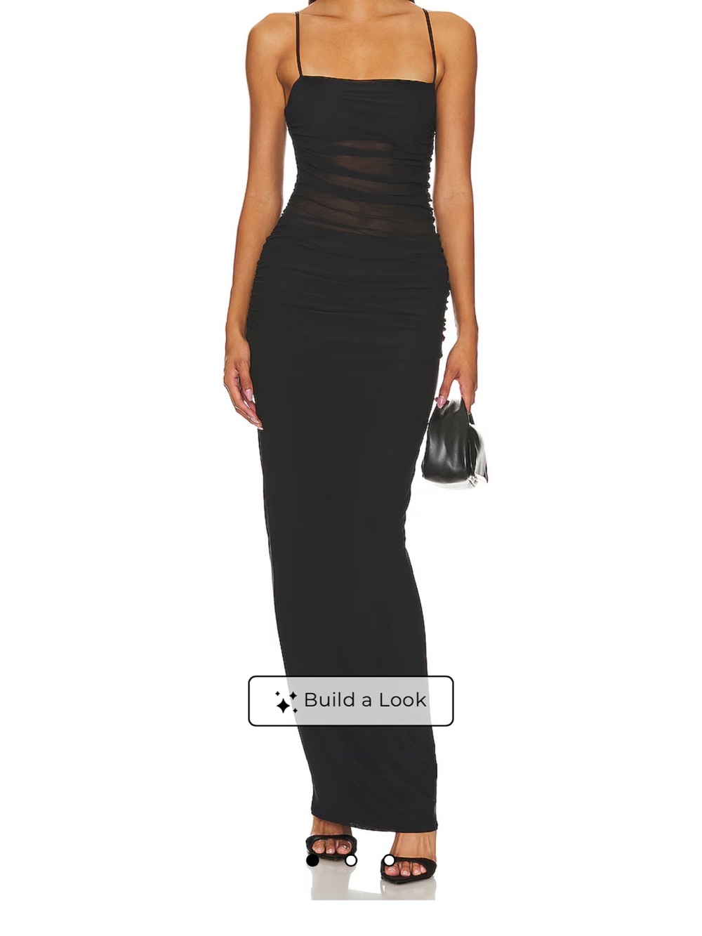 AFRM X Revolve Essentials Jennan Dress in Noir